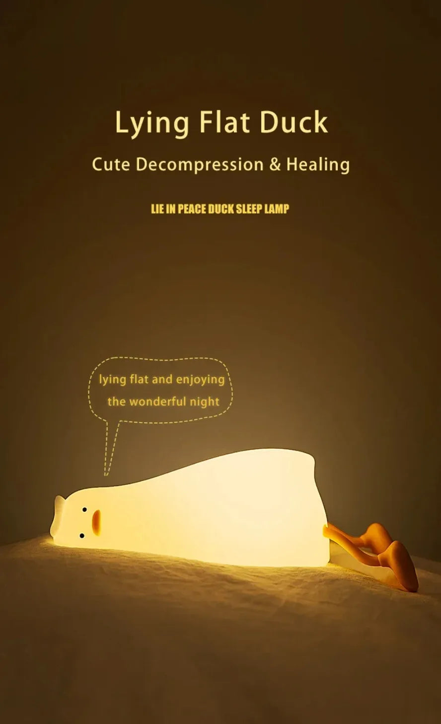 Silicone Squishy Duck Lamp