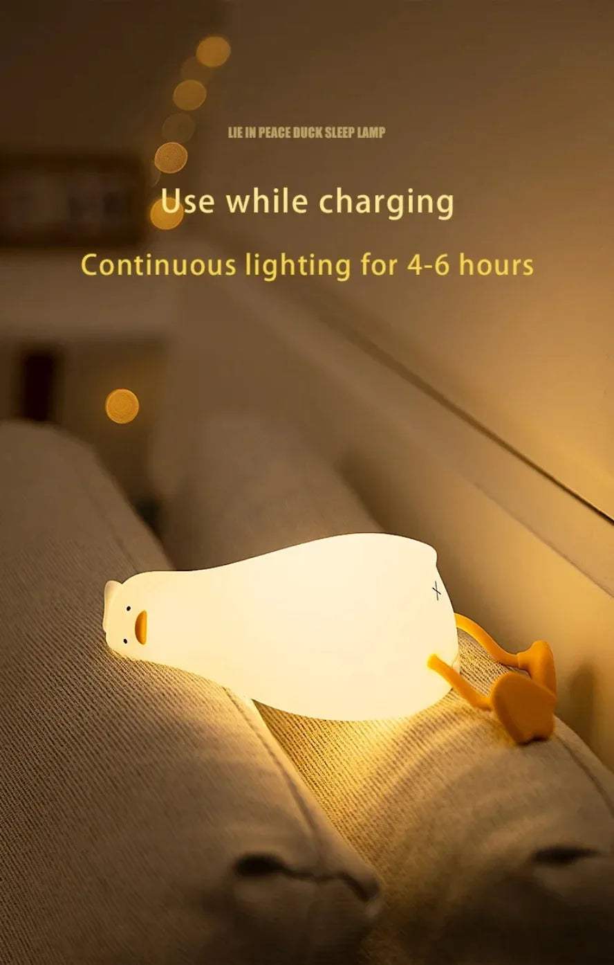 Silicone Squishy Duck Lamp