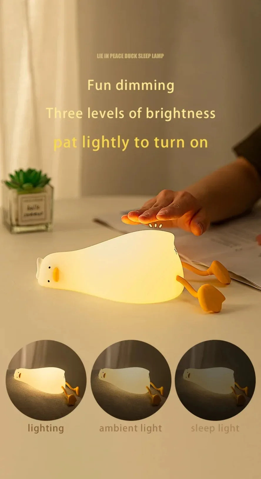 Silicone Squishy Duck Lamp