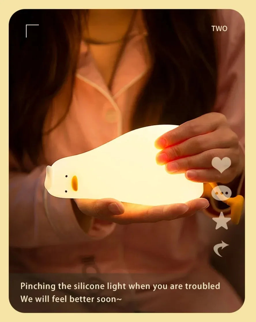 Silicone Squishy Duck Lamp