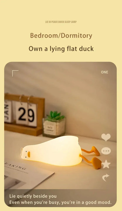 Silicone Squishy Duck Lamp