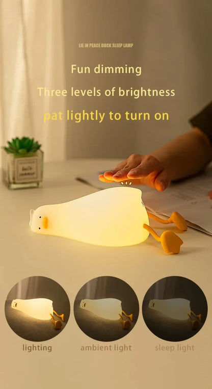 Silicone Squishy Duck Lamp